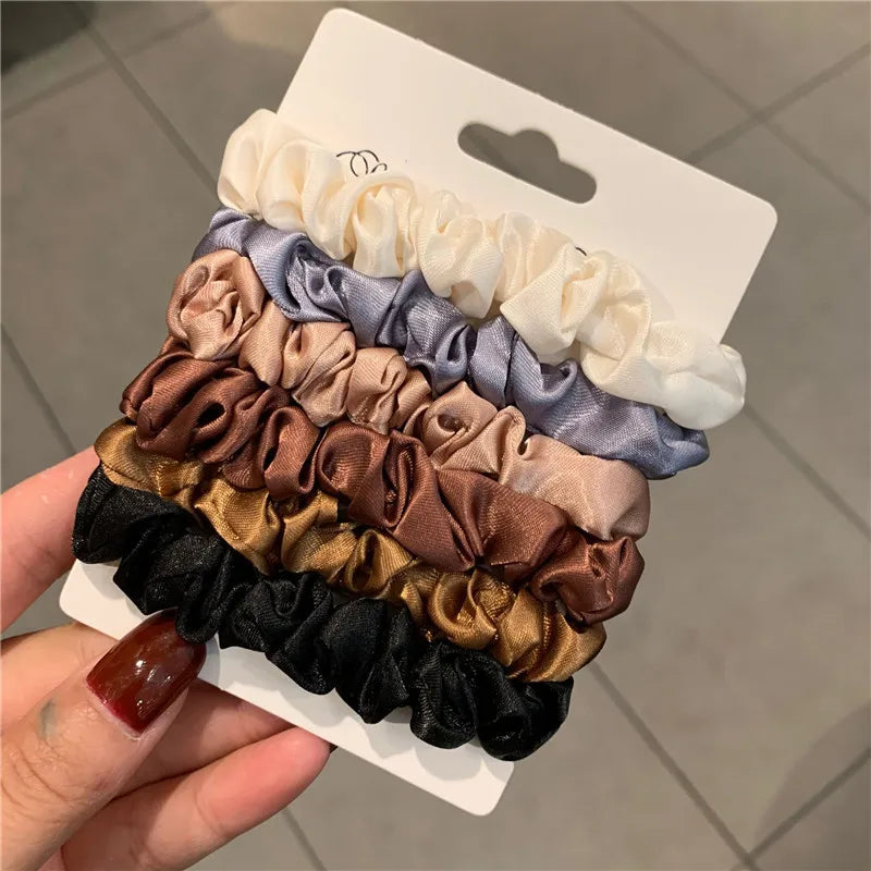 Lot de 6 Chouchous 100% Soie