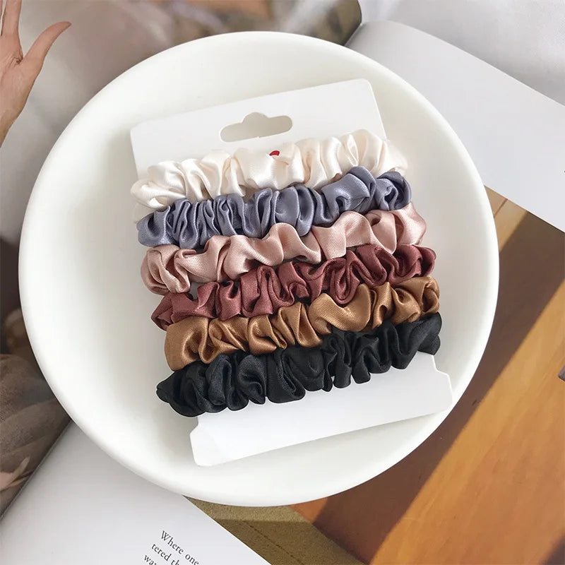 Lot de 6 Chouchous 100% Soie
